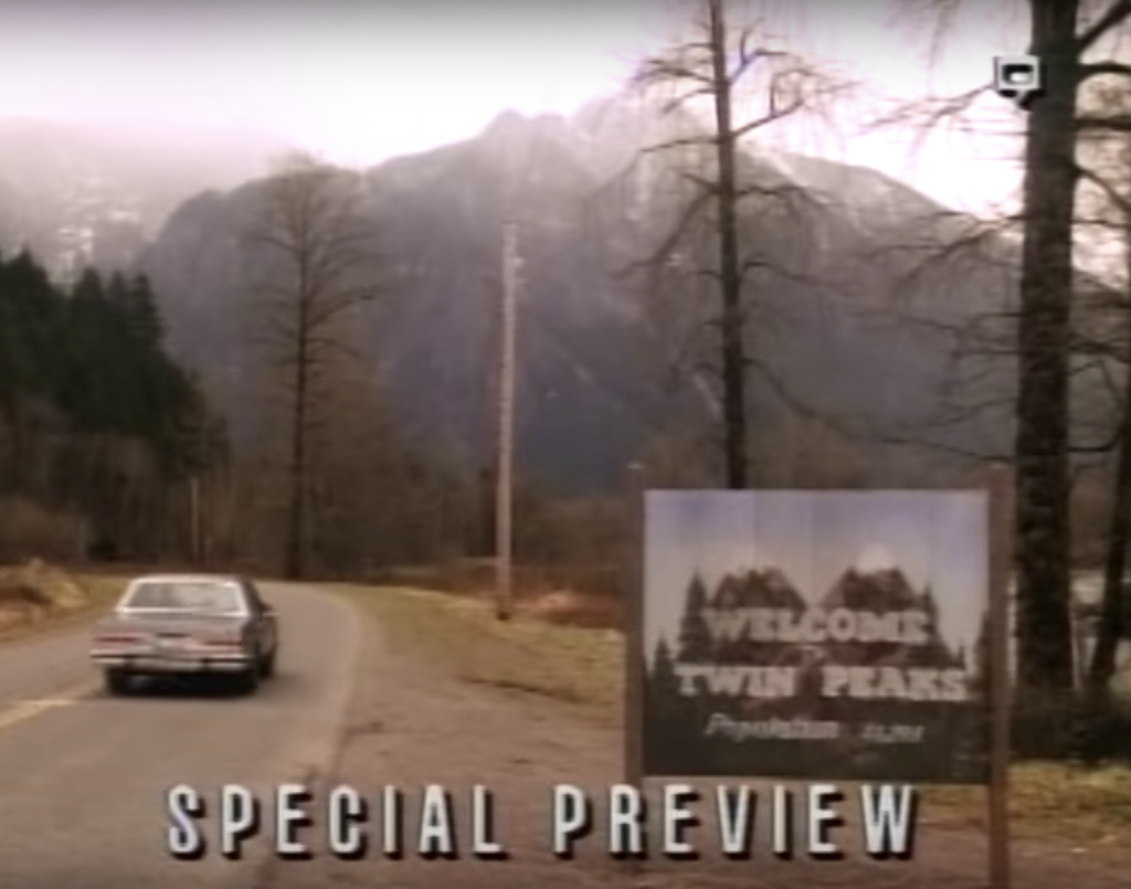 Welcome to Twin Peaks sign