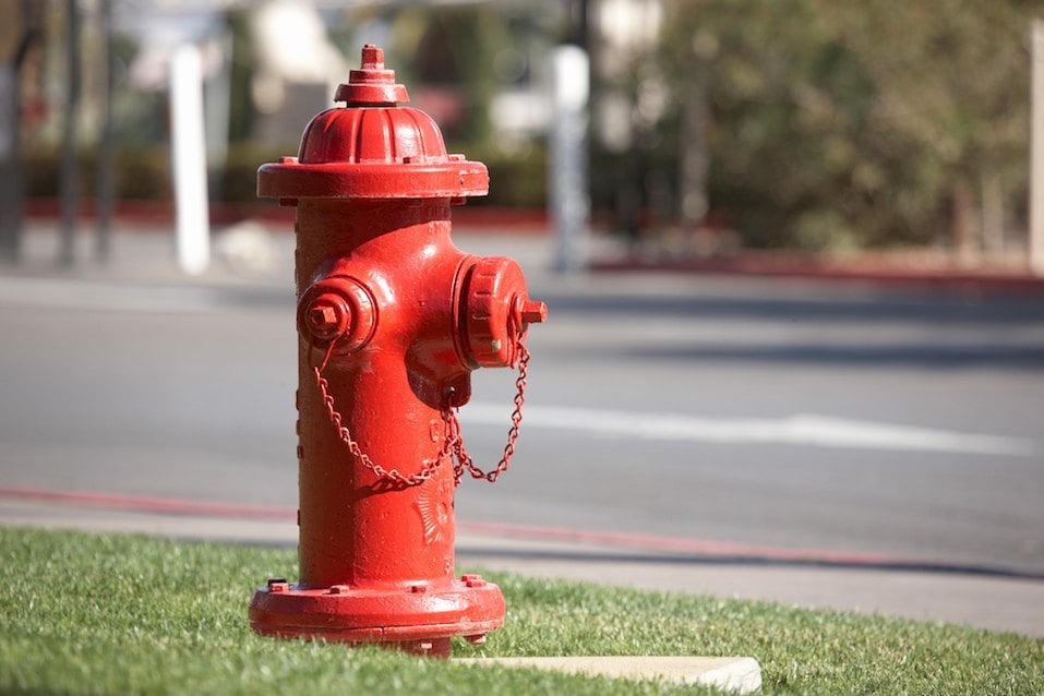 American red fire hydrant