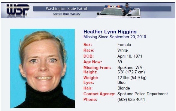 Heather Higgins Washington-State-Missing-Person