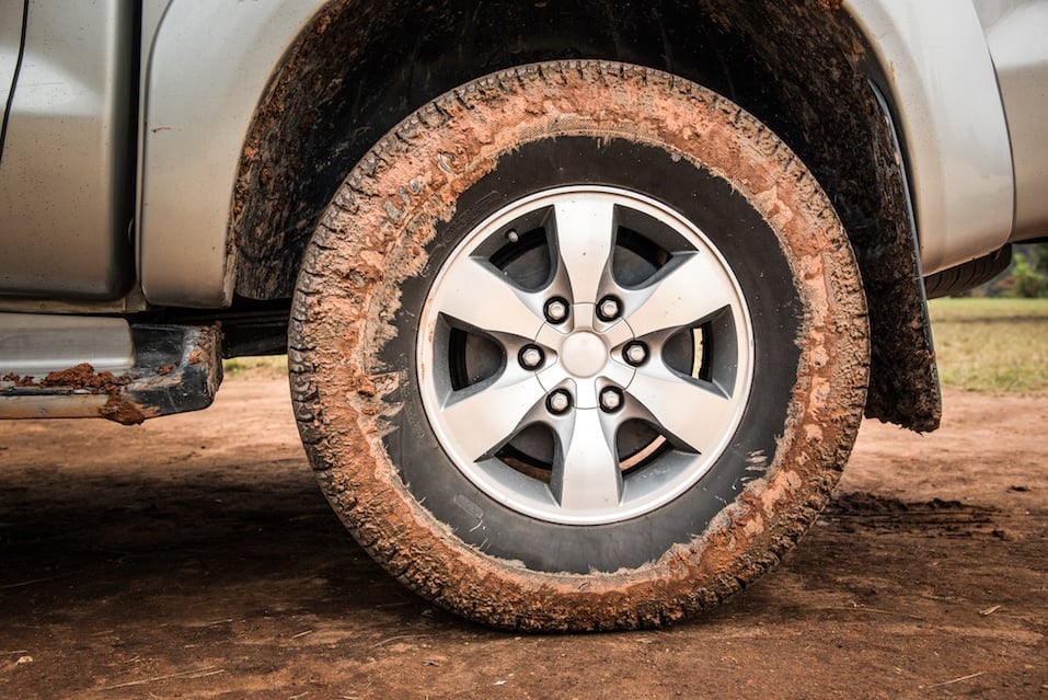 Wheel tire mess up