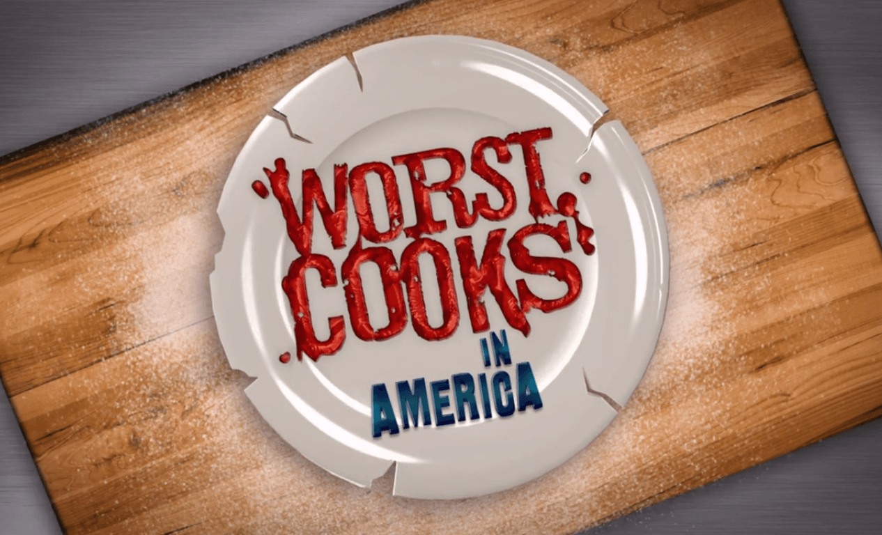 Worst Cooks in America title shot on broken plate