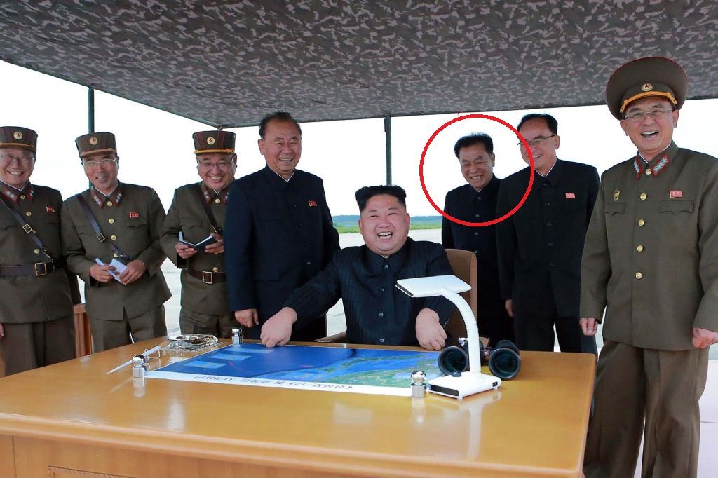 North Korean leaders with Kim Jon Un