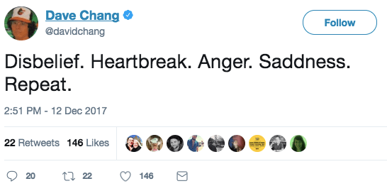 David Chang expressed his shock at the Mario Batali allegations