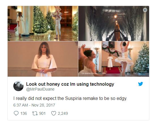 melania trump christmas montage tweet melania trump christmas montage tweet