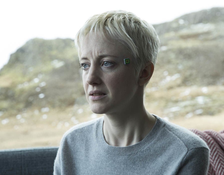Andrea Riseborough in the Black Mirror "Crocodile" Andrea Riseborough in the Black Mirror "Crocodile"