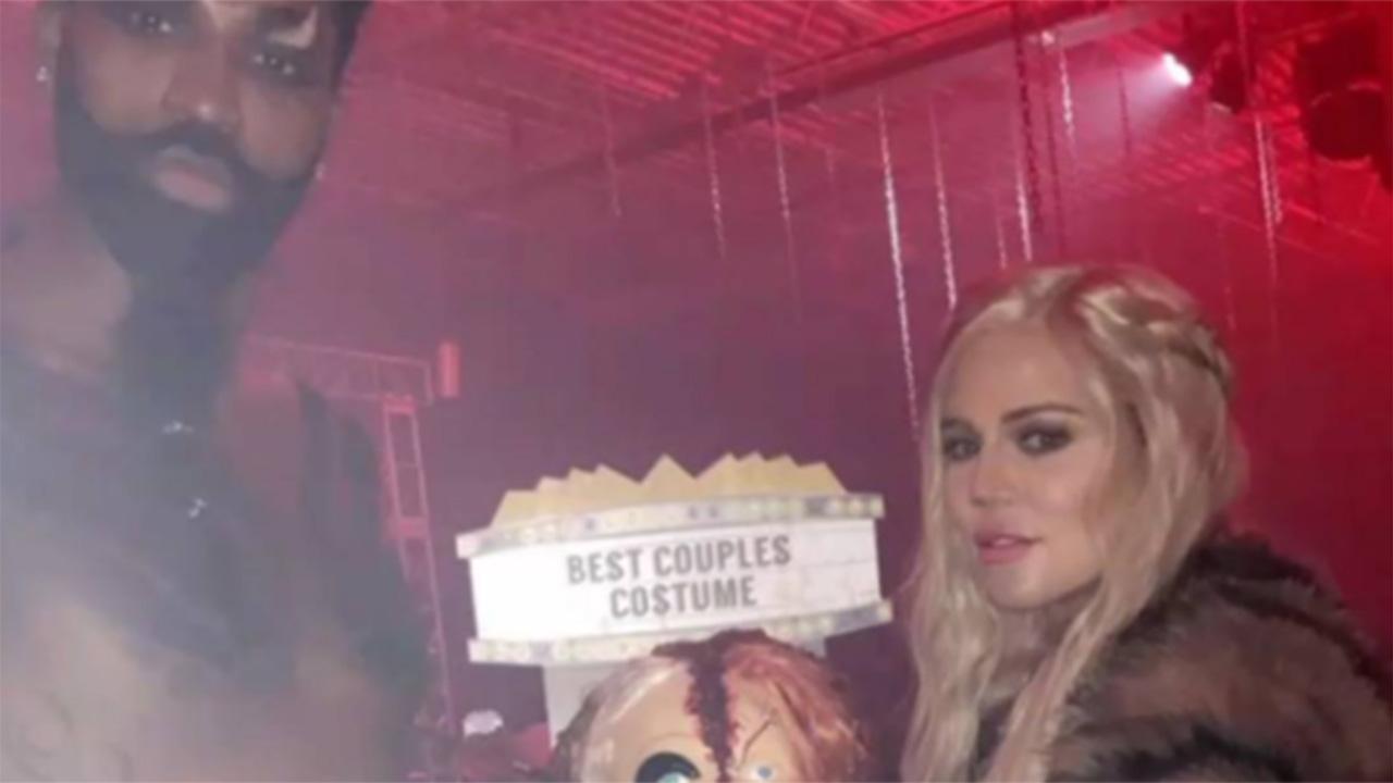 Khloe Kardashian and Tristan Thompson pose in Halloween costumes Khloe Kardashian and Tristan Thompson pose in Halloween costumes