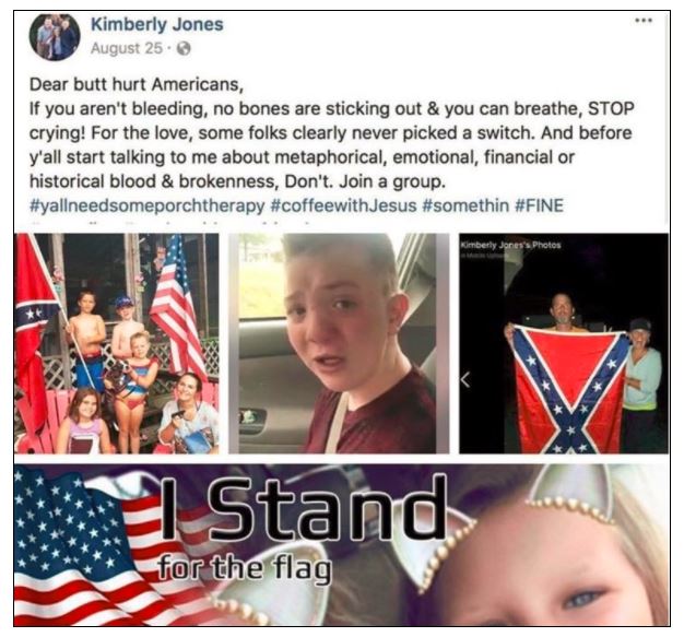 a composite of images from kimberly jones' facebook page a composite of images from kimberly jones' facebook page