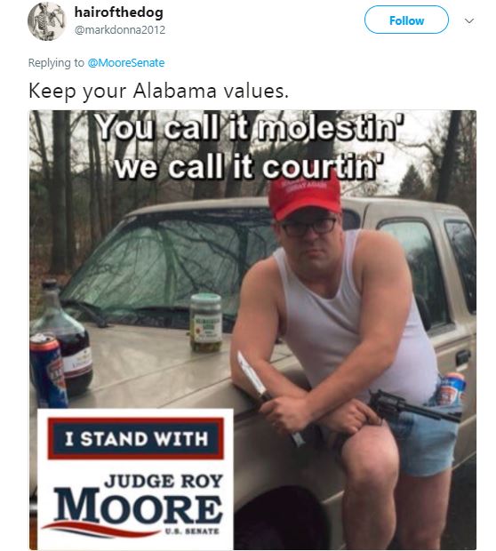 This is Roy Moore's base.