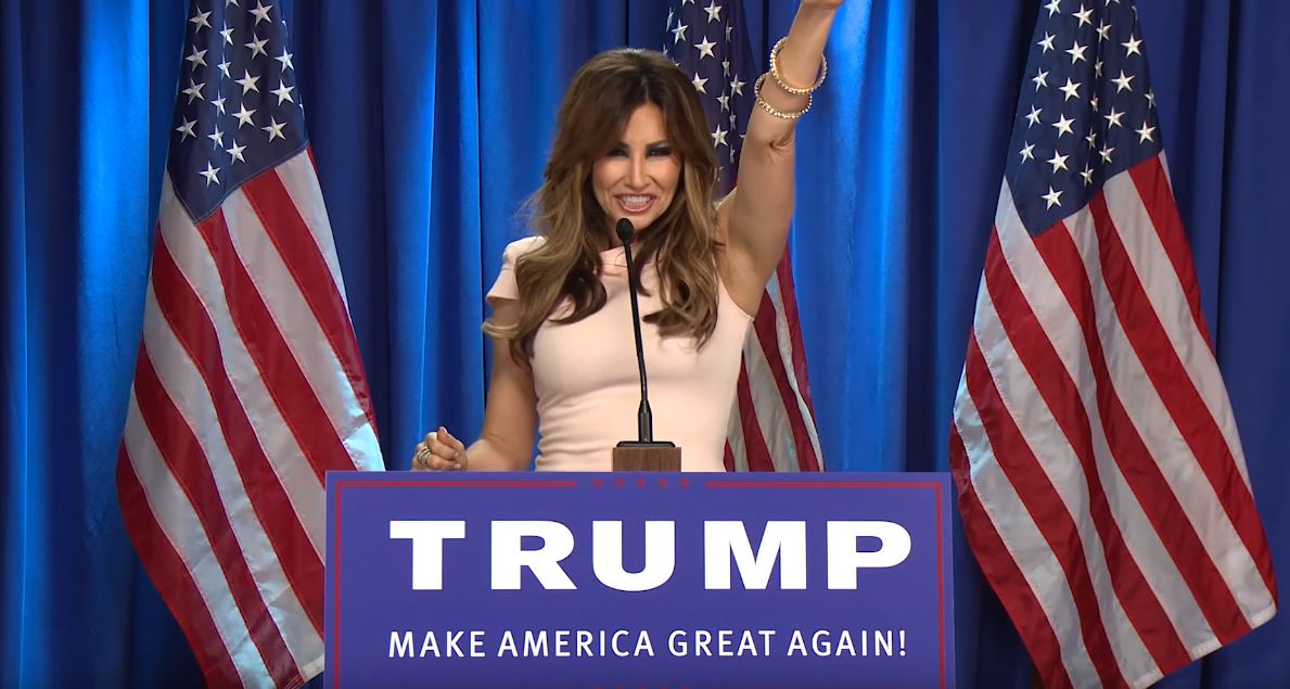 Gina Gershon as Melania Trump Gina Gershon as Melania Trump