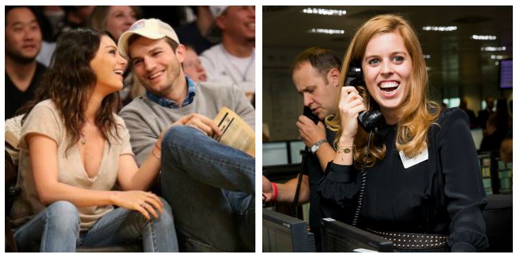 Mila Kunis and Ashton Kutcher and Princess Beatrice Mila Kunis and Ashton Kutcher and Princess Beatrice