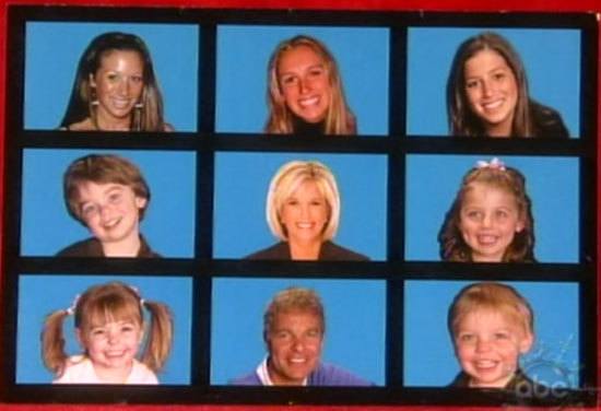 Joan Lunden and her kids on a Christmas card Joan Lunden and her kids on a Christmas card