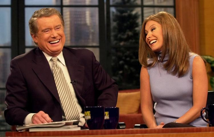 Regis Philbin and Kelly Ripa on Live! with Regis and Kelly