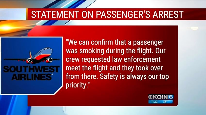 a screenshot of a statement from southwest airlines a screenshot of a statement from southwest airlines