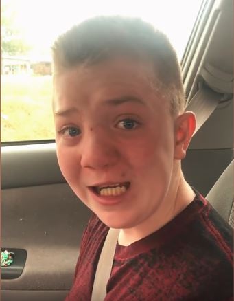a screenshot of keaton jones video a screenshot of the keaton jones video