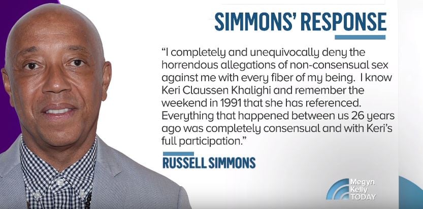 Russell Simmons' response to sexual assault allegations Russell Simmons' response to sexual assault allegations