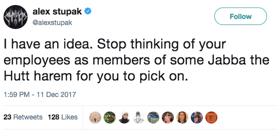 Alex Stupak has some advice for members of the food industry