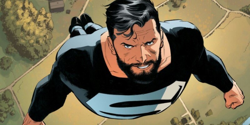 Superman dons this black suit in Superman: Rebirth Superman dons this black suit in Superman: Rebirth