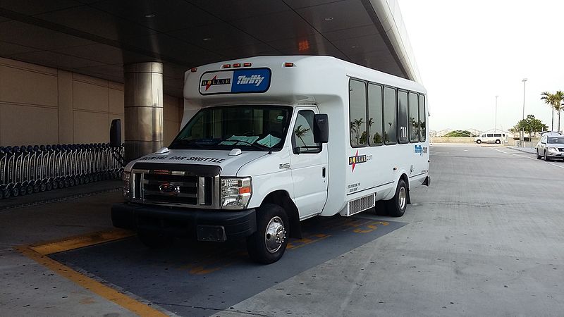 thrifty rental car bus