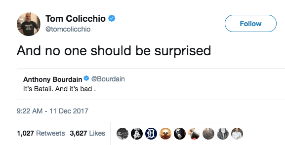 Tom Colicchio says no one should be surprised by the Mario Batali news