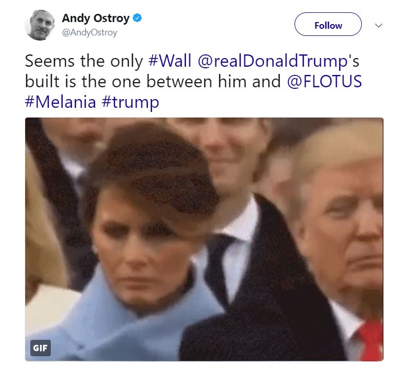 Melania Trump "liked" this tweet making fun of her marriage. Melania Trump "liked" this tweet making fun of her marriage.