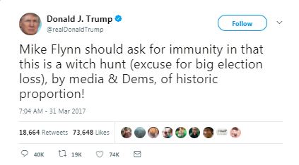 a tweet by trump about flynn a tweet by trump about flynn