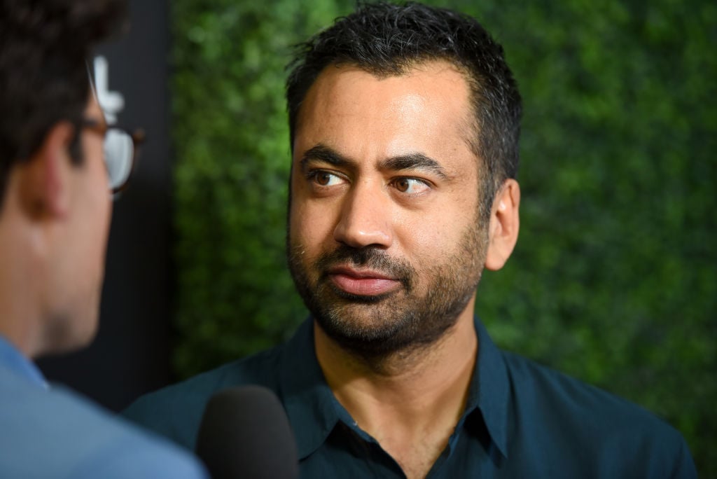 Actor Kal Penn poses in the VIP Lounge during the 2017 Global Citizen Festival in Central Park