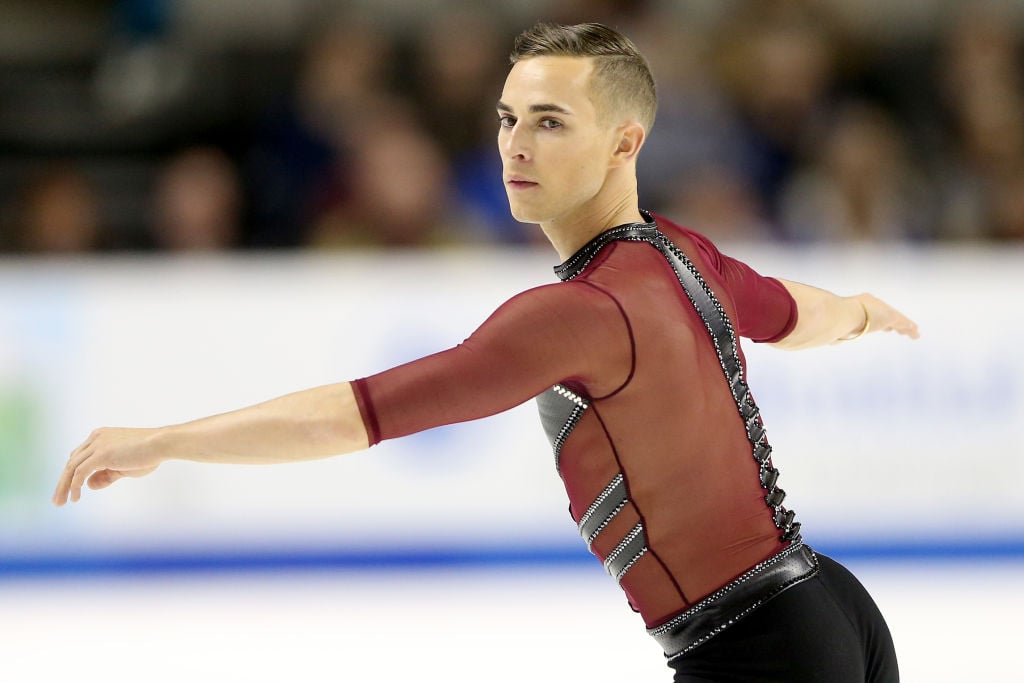 Adam Rippon competes in the Men's Short Program Adam Rippon competes in the Men's Short Program