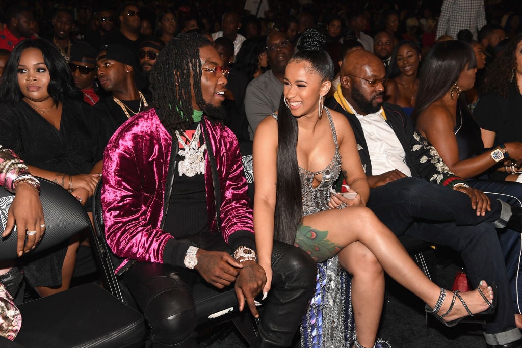 Rappers Offset of Migos and Cardi B attend the BET Hip Hop Awards 2017 Rappers Offset of Migos and Cardi B attend the BET Hip Hop Awards 2017