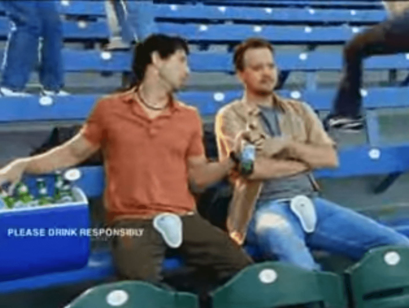 Beer superbowl commercial protective cup