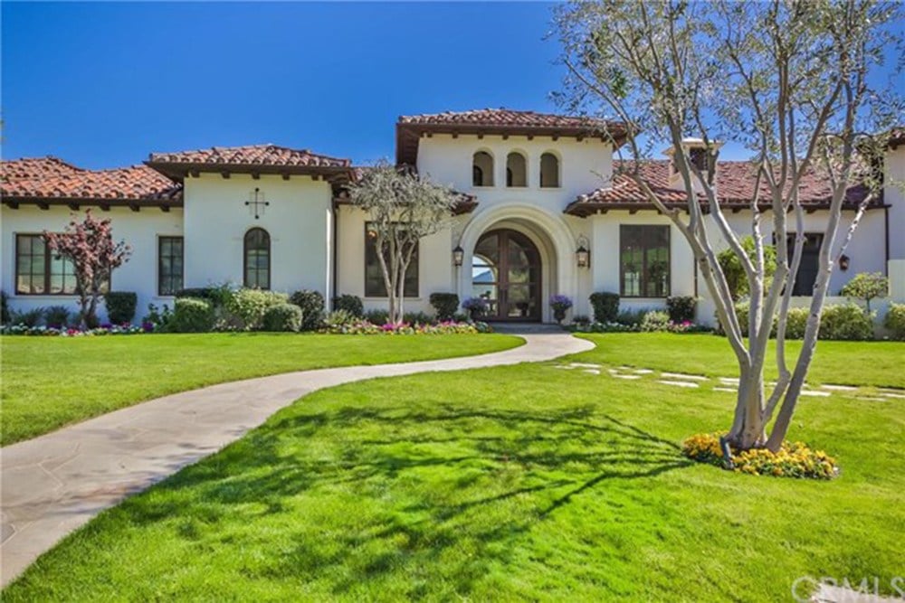 Front of Britney Spears' spanish style home