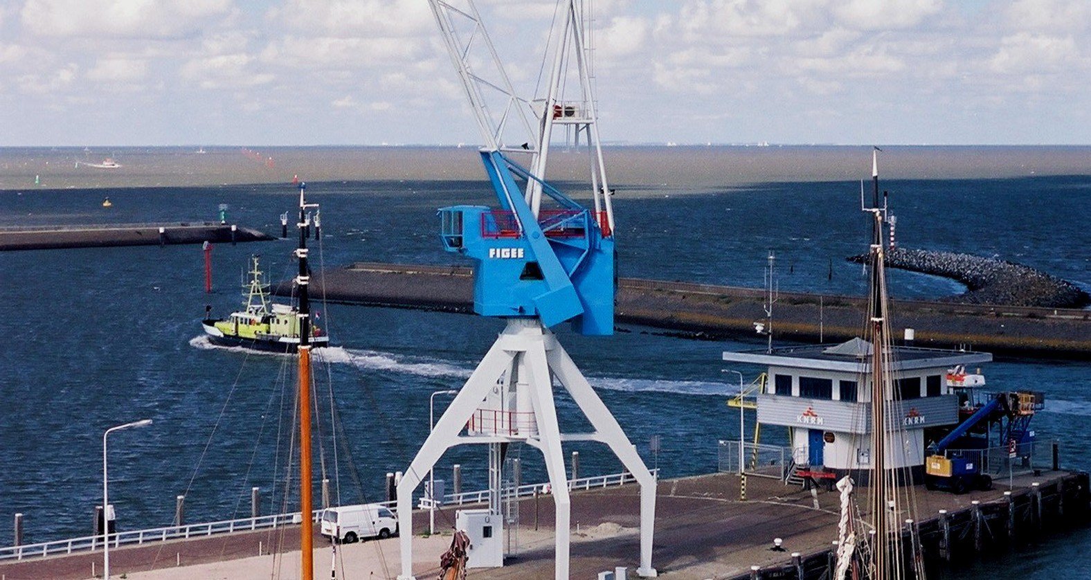 Crane hotel Harlingen, Netherlands