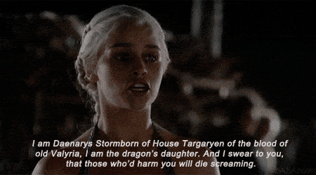 Daenarys Titles GIF Game of Thrones