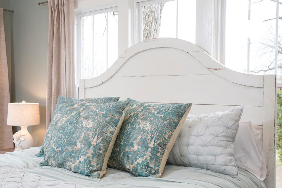 Damask pillows fixer upper