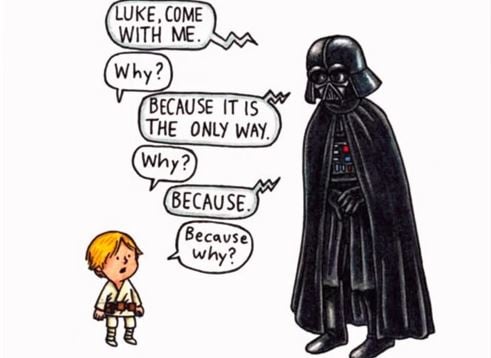 'Darth Vader and Son' is great for reading with kids. 'Darth Vader and Son' is great for reading with kids.
