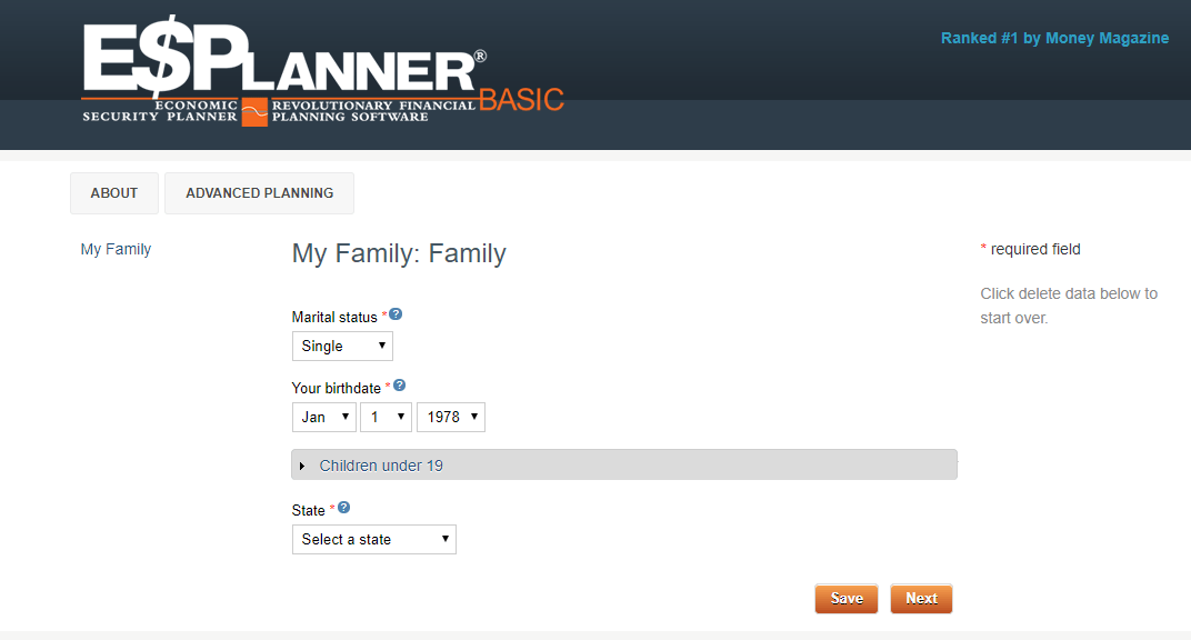 ESPlanner Retirement Calculator