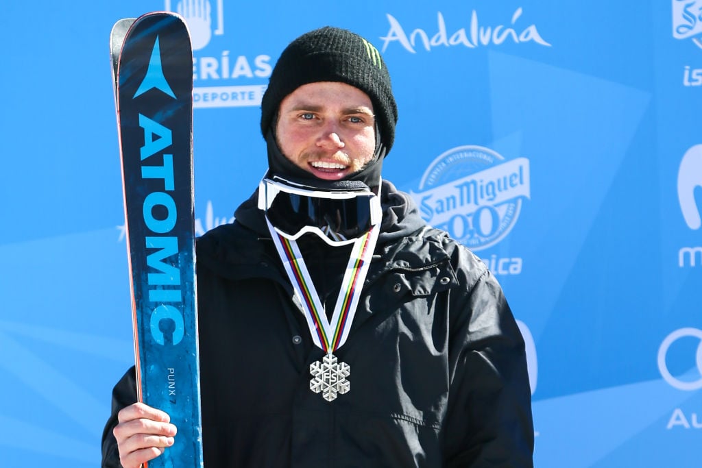 Gus Kenworthy of USA wins the silver medal during the FIS Freestyle Ski