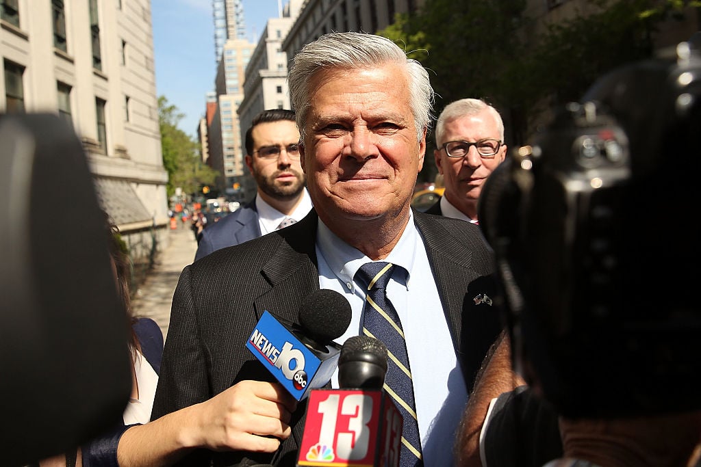 Former NY State Republican Senate Majority Leader Dean Skelos Sentenced In Corruption Trial Former New York State Senate Majority Leader Dean Skelos walks into a Manhattan court for his sentencing