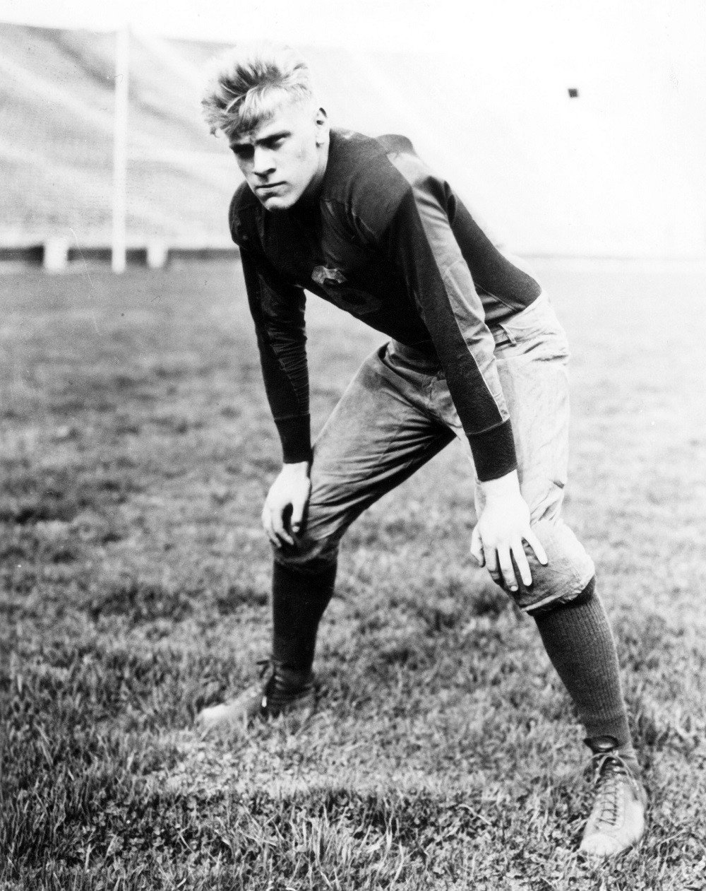 Former President Gerald Ford played center for the University of Michigan Wolverines