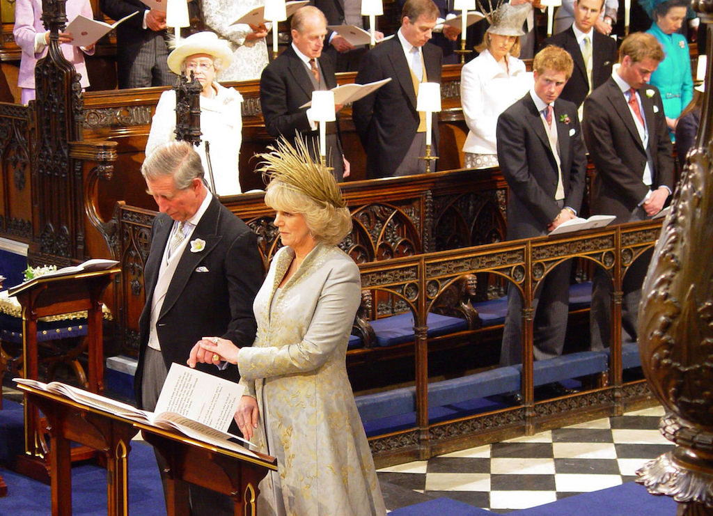 Charles and Camilla at their civil ceremony
