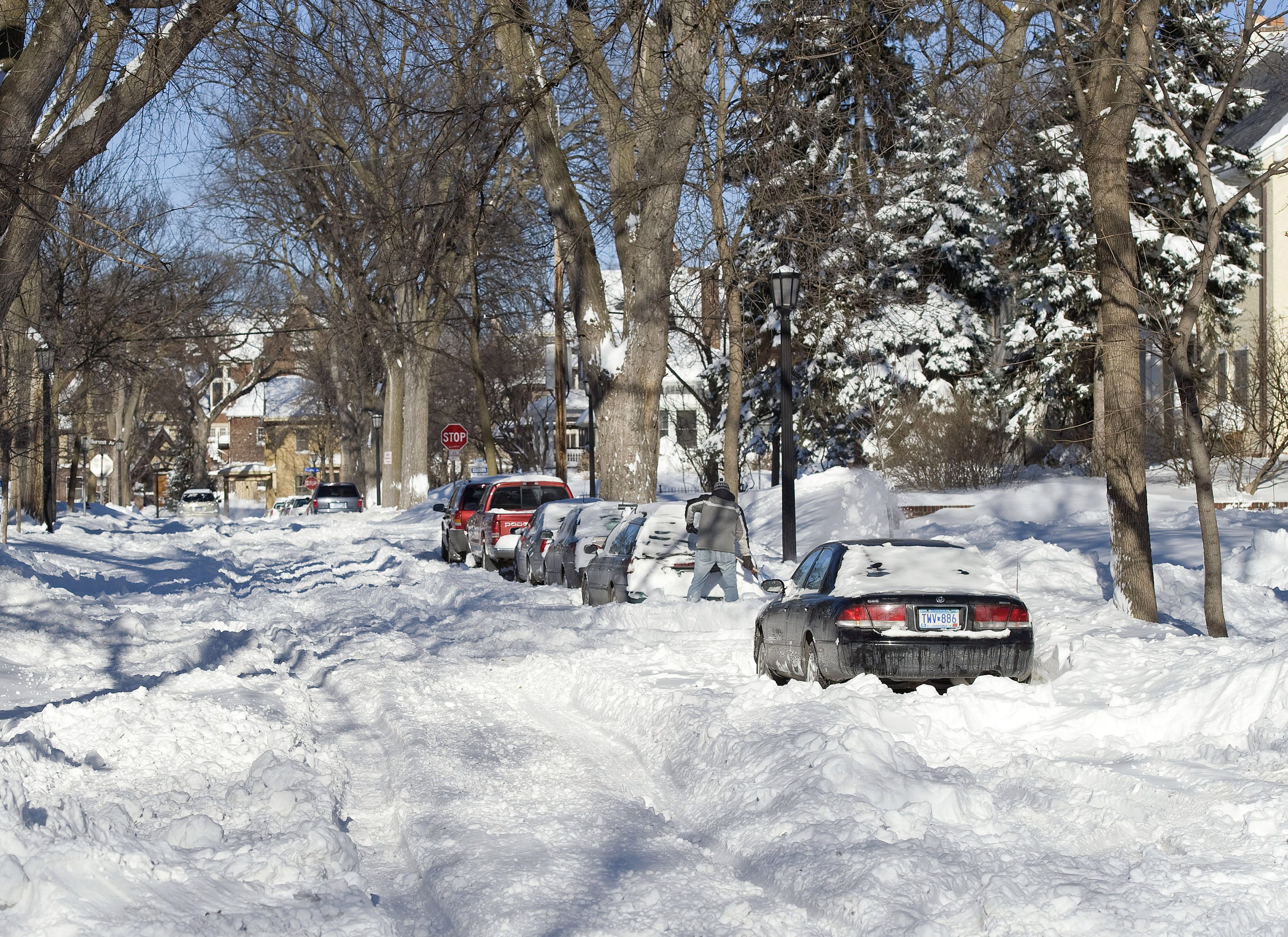snowy street