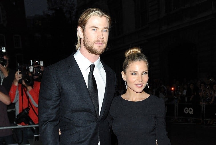 Chris Hemsworth and Elsa Pataky in 2012