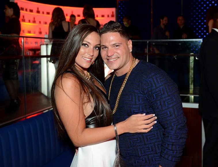 Ronnie Ortiz-Magro and Sammi Giancola attend Intouch Weekly's "ICONS & IDOLS Party" on August 25, 2013 in New York, United States. 