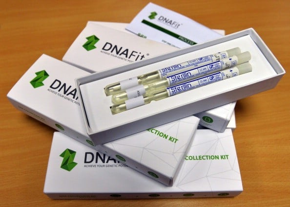 A DNA swab testing kit