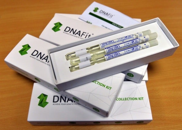 A DNA swab testing kit A DNA swab testing kit