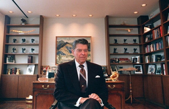 ronald Reagan alla fine della sua presidenza