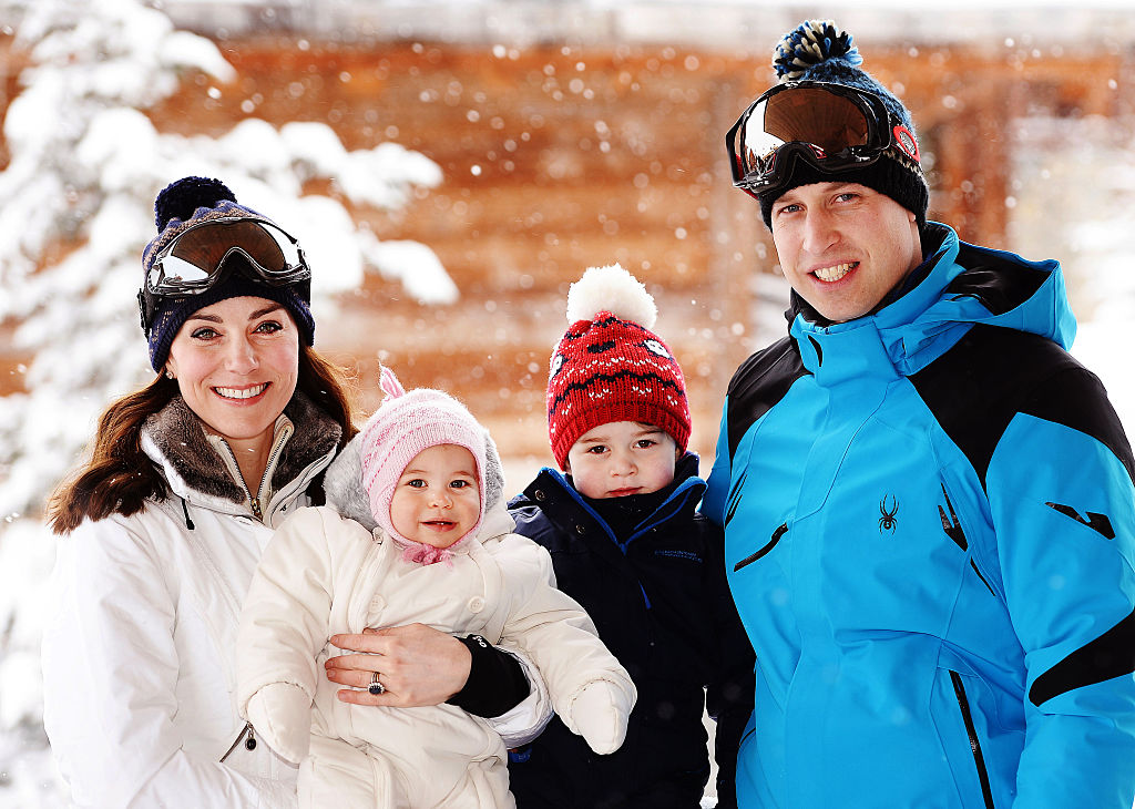 Royal family sports -- skiing trip