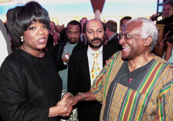 oprah and desmond tutu in 2000