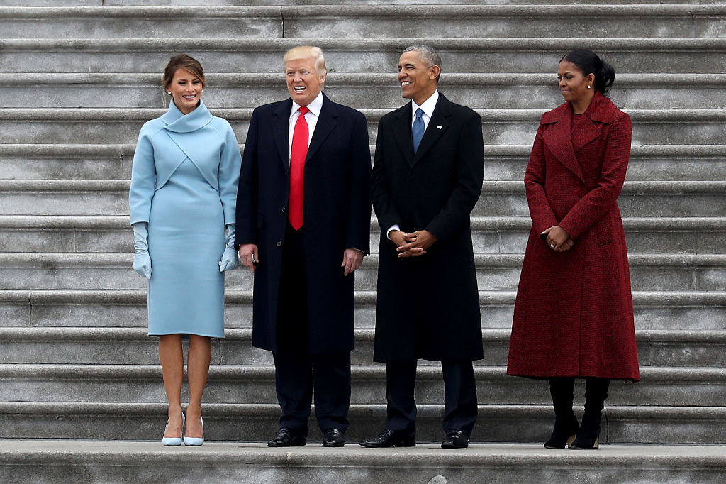 the trumps and obamas on inauguration day