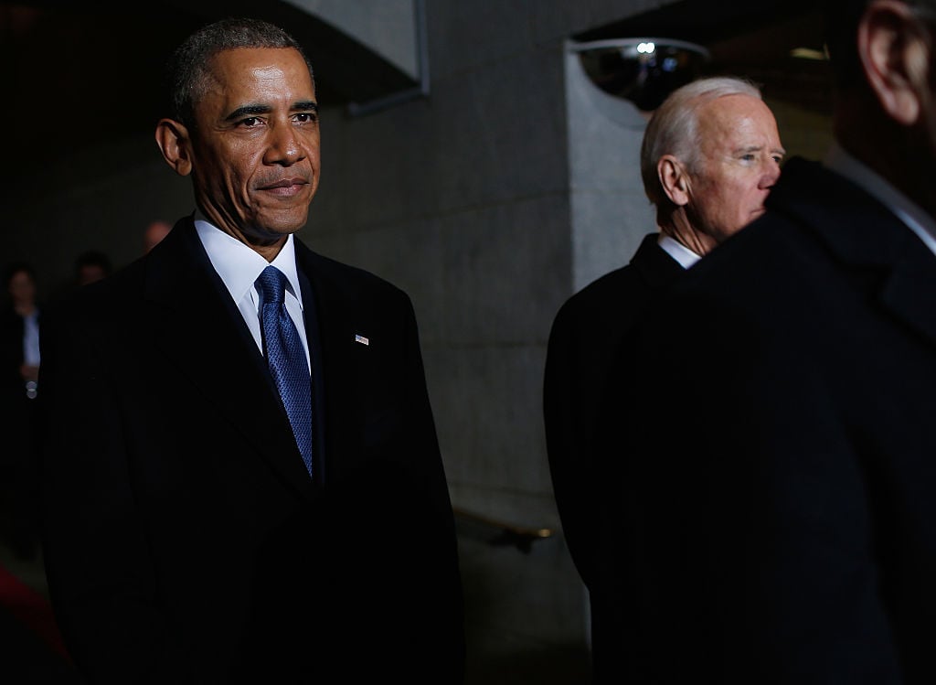 Barack Obama und Joe Biden bei Trumps Amtseinführung