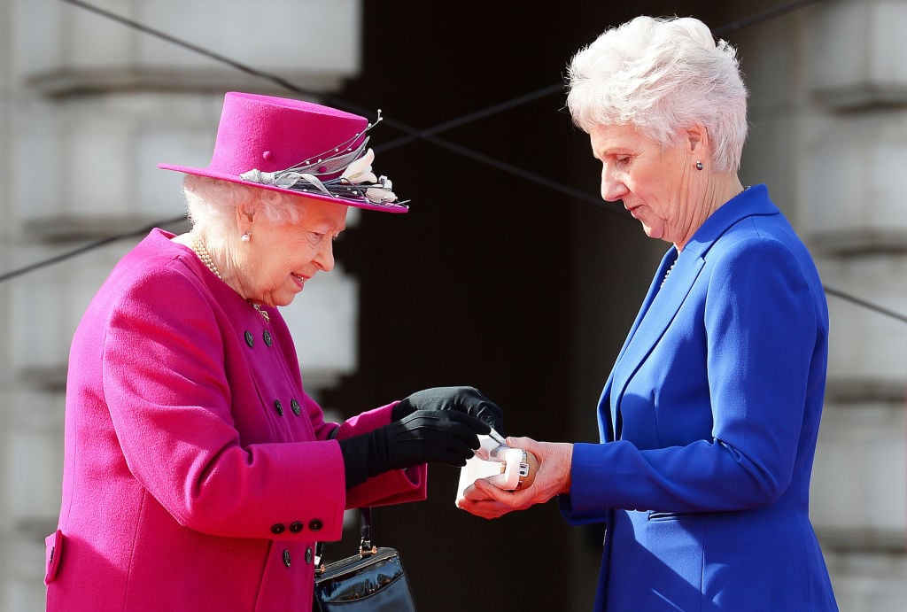 Queen Elizabeth II at the Commonwealth Games in 2017. Queen Elizabeth II at the Commonwealth Games in 2017.